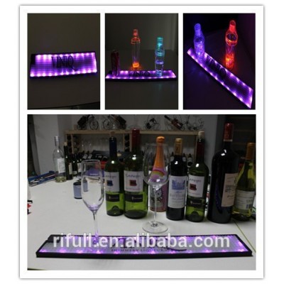 custom waterproof pvc rubber LED bar mat