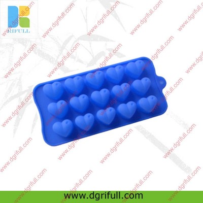 Mini Heart shape silicone ice tray for promotional gift