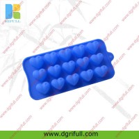 Mini Heart shape silicone ice tray for promotional gift