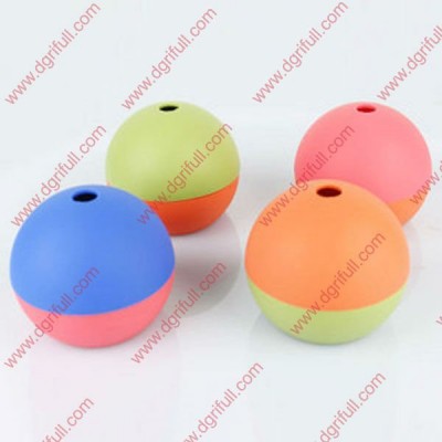 Colourful Ball round shape silicone ice cube tray