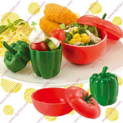 Tomato& Green Pepper Style silicone bowls