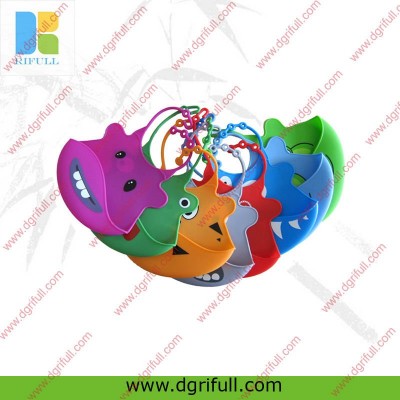 Multi-color silicon baby bib